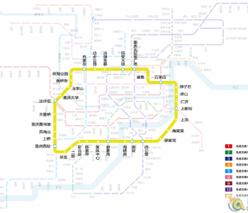 重慶環(huán)線運(yùn)營時(shí)刻表,環(huán)線運(yùn)營線網(wǎng)圖
